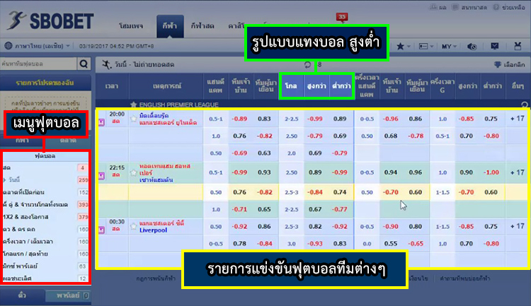 บอล สูง ต่ำ คืออะไร และวิธีการ แทงบอล สูง ต่ำ